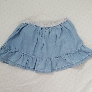 Carter's Ruffle jean denim skirt built in shorts